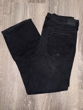 American Eagle Stretch Super High Waisted Ankle Straight Jeans - Size 8